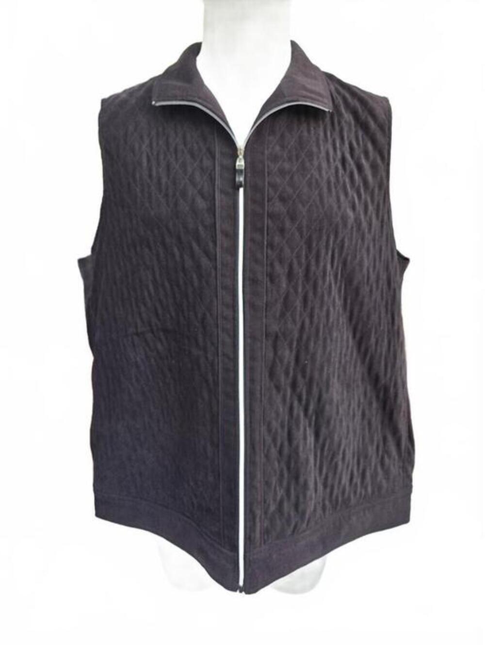 ALIA Women’s 20W Black Quilted Zip Vest Plus Size Minimalist Quiet Luxury